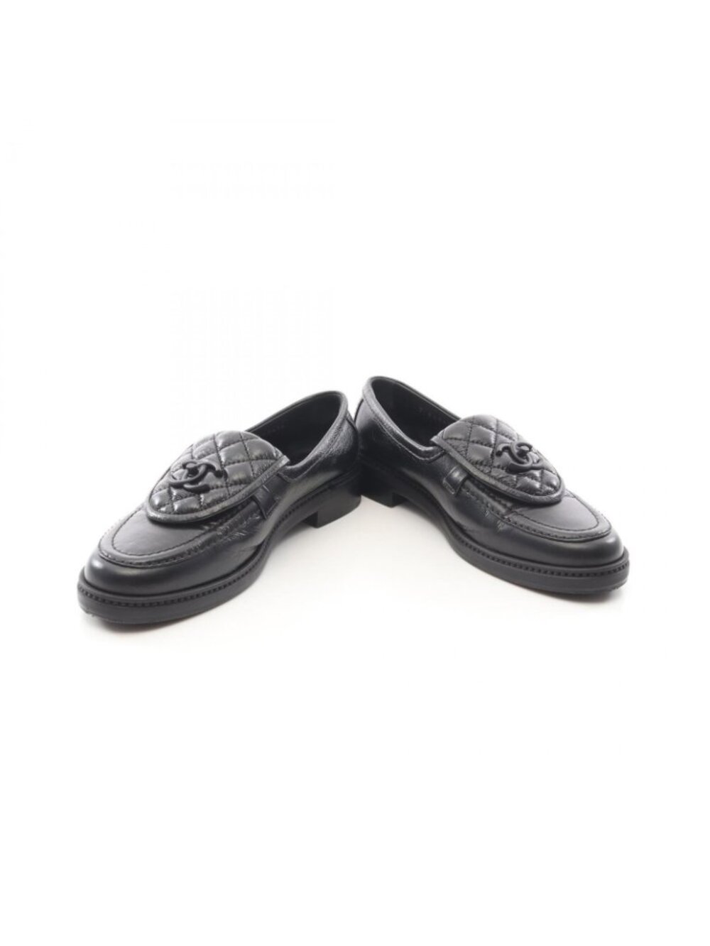 Chanel Loafers Quilted Turnlock Leather - Picture 3 of 10